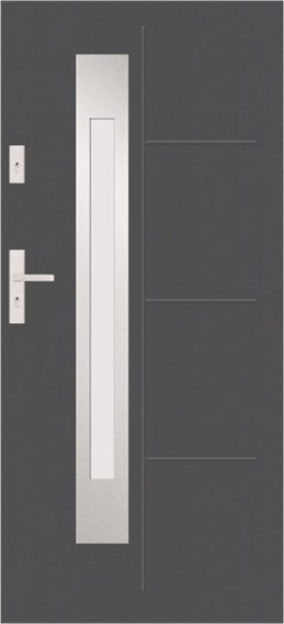 T52 - modern glazed external door, S53  glazing