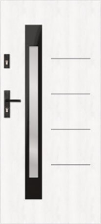T62 - drzwi zewnętrzne przeszklone nowoczesne