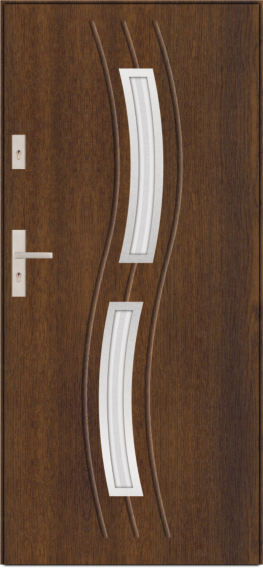 T48 - modern glazed external door, S70  glazing
