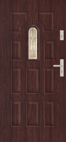 T29 - drzwi zewnętrzne przeszklone klasyczne, przeszklenie S08