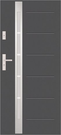 T54 - drzwi zewnętrzne przeszklone nowoczesne