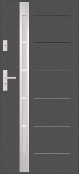 T54 - drzwi zewnętrzne przeszklone nowoczesne, przeszklenie S61