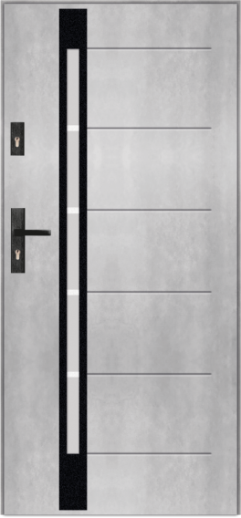 T41 - drzwi zewnętrzne przeszklone nowoczesne, przeszklenie S61